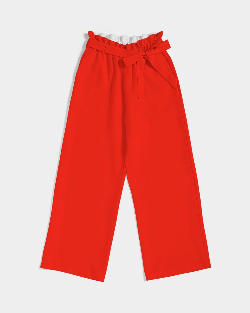 Throw The Tomato Women's All-Over Print High-Rise Wide Leg Pants