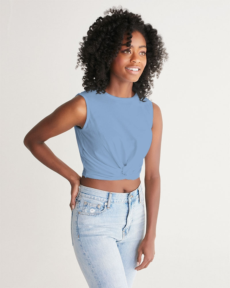 Sky 2 Women's All-Over Print Twist-Front Tank