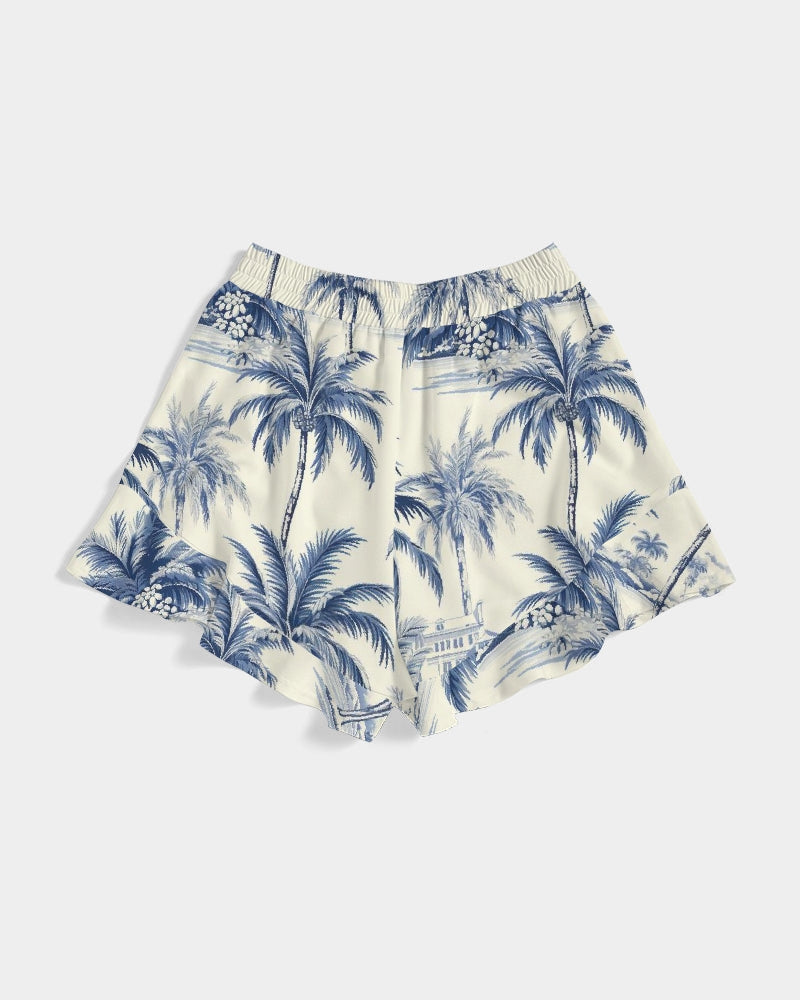 Uptop Women's All-Over Print Ruffle Shorts