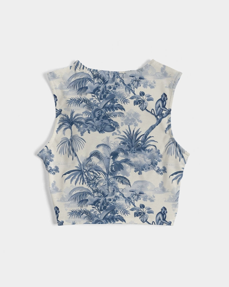 Shoulder Women's  All-Over Print Twist-Front Tank
