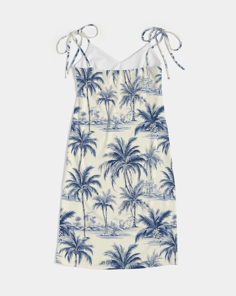 Uptop Women's All-Over Print Tie Strap Split Dress