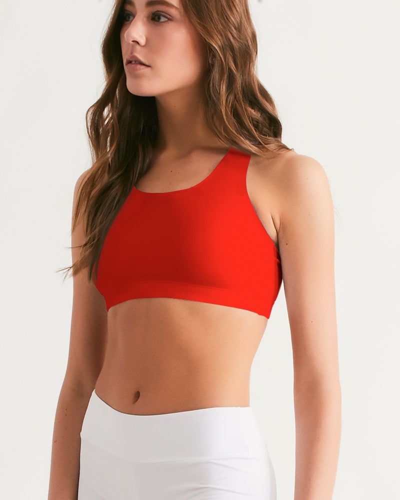 Throw The Tomato Women's All-Over Print Seamless Sports Bra