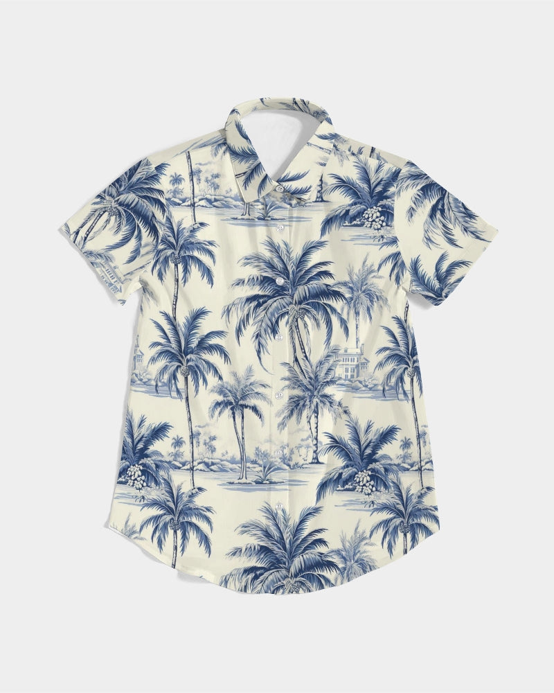 Uptop Women's All-Over Print Short Sleeve Button Up