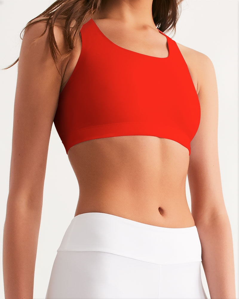 Throw The Tomato Women's All-Over Print Seamless Sports Bra