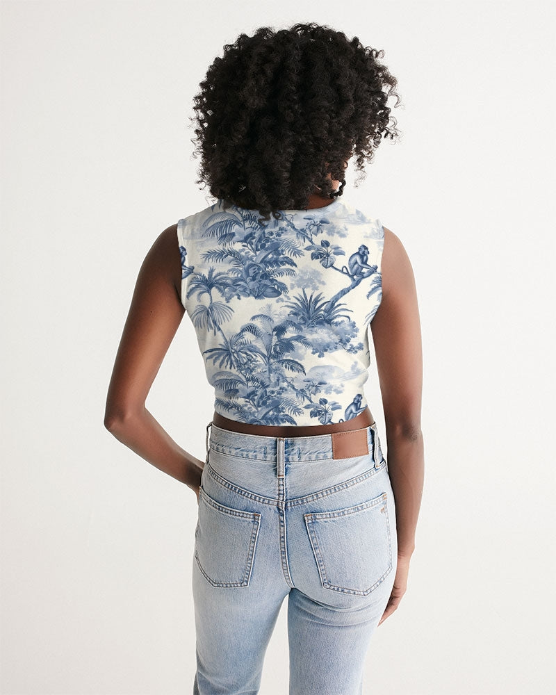 Shoulder Women's  All-Over Print Twist-Front Tank