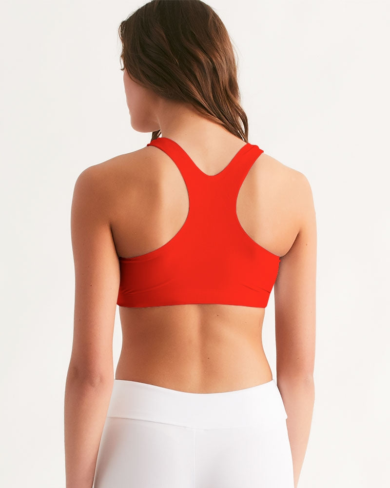 Throw The Tomato Women's All-Over Print Seamless Sports Bra