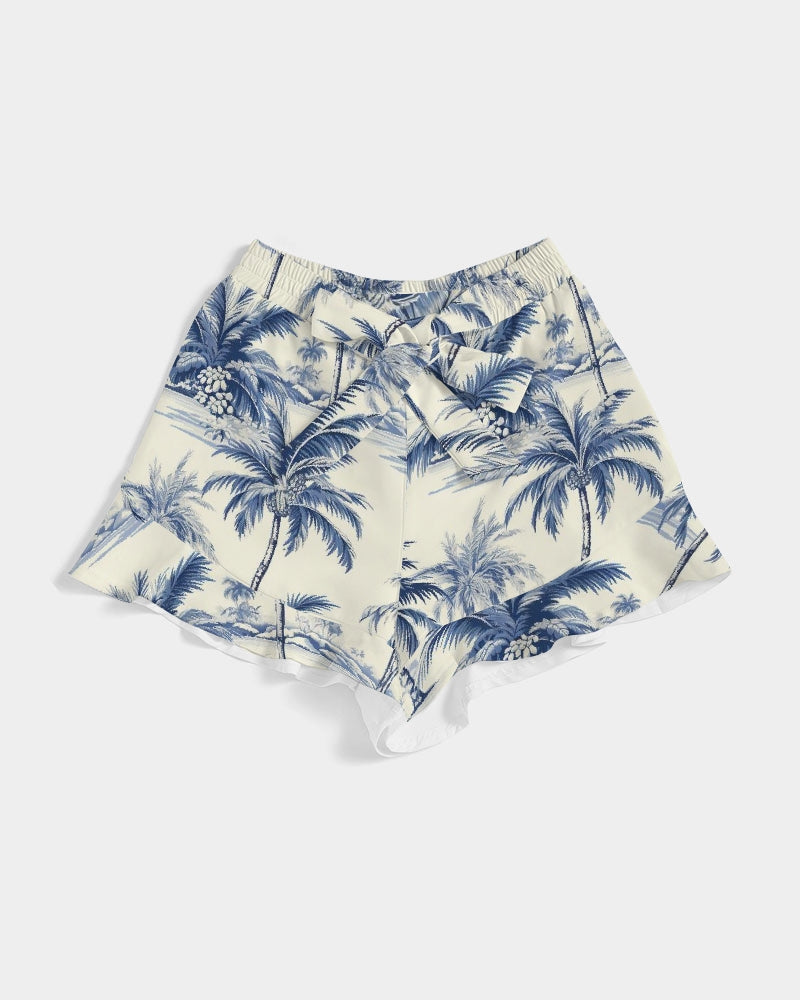 Uptop Women's All-Over Print Ruffle Shorts