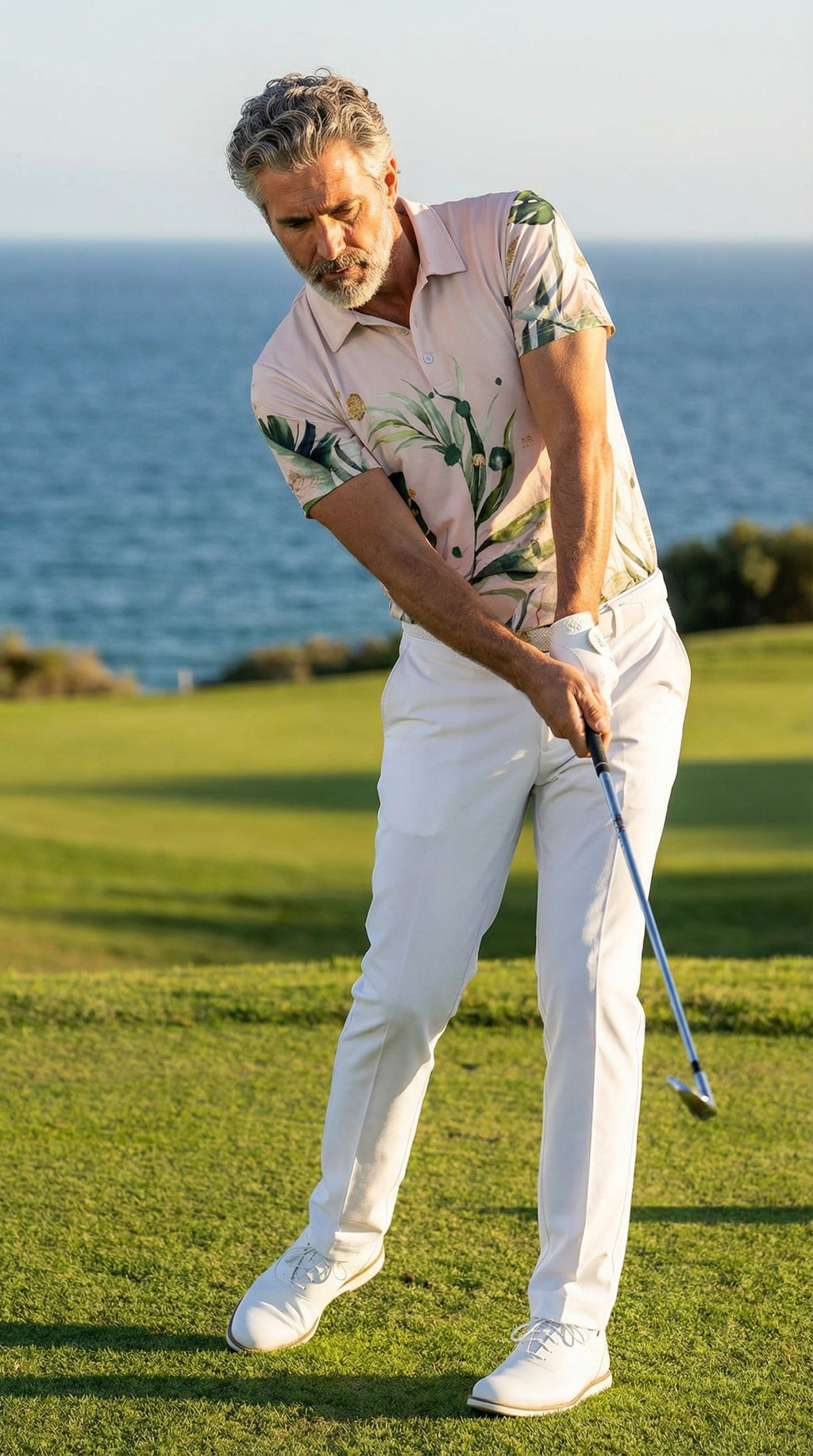 Monstera Lumière Slim Fit Short Sleeve Polo