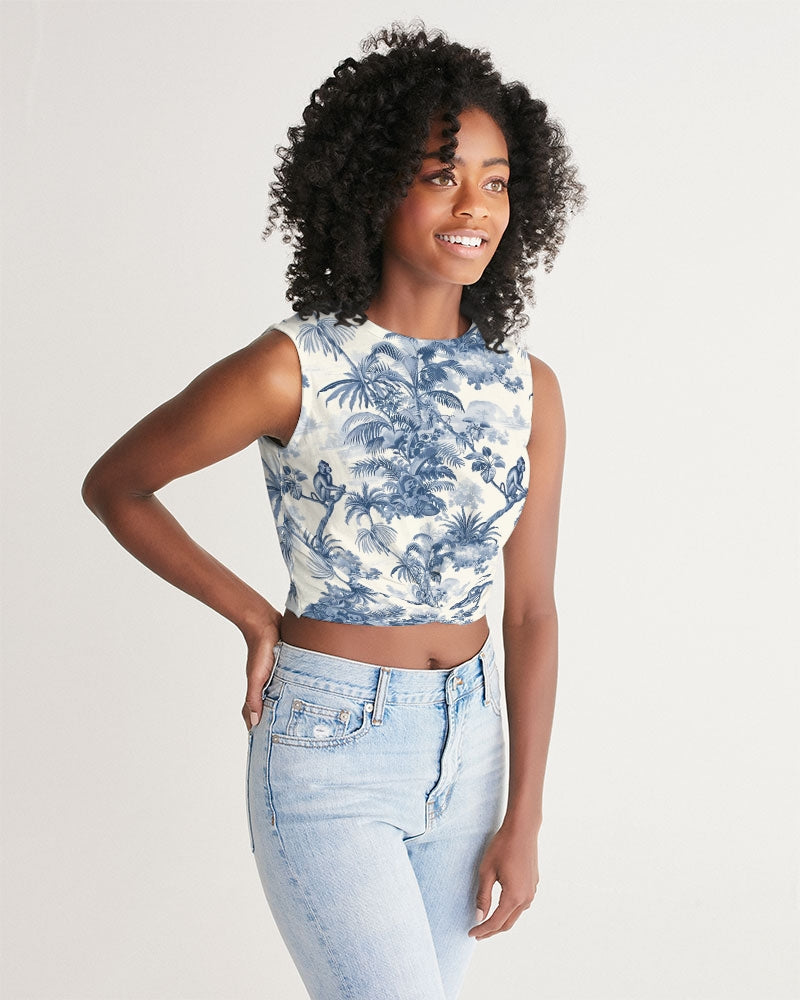 Shoulder Women's  All-Over Print Twist-Front Tank